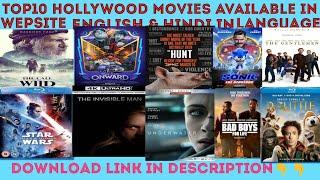 Top10 Hollywood Movies Available In wepsite English &Hindi Language with E-subtitles