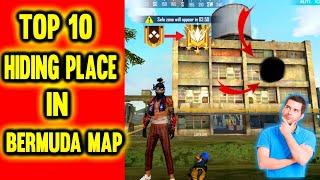 Top 10 Hiding Place in Bermuda , ( Gold to Grandmaster ) - Garena Free Fire - Duos Gaming (DG)