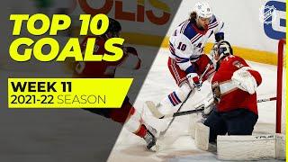 Top 10 Goals from Week 11 of the 2021-22 NHL Season