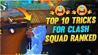 Top 10 Clash Squad Ranked Tricks || Free Fire Tricks Tamil