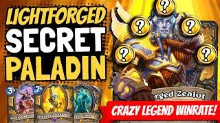 TOP SECRET NEW DECK! Crazy Legend Winrate w/ Pure Secret Paladin! | Descent of Dragons | Hearthstone