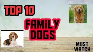 Top 10 Family dogs