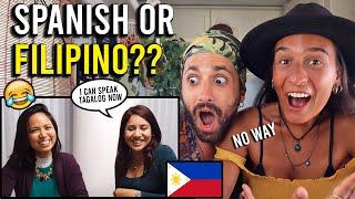 FILIPINO vs SPANISH Language CHALLENGE! Why so SIMILAR?