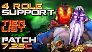 4 Role Support Hero Tier List | Patch 7.25c Dota 2