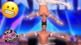 TOP 10 Most DANGEROUS Acrobat Auditions On Got Talent Around The World!