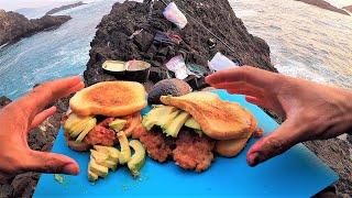 The MOST Unorthodox Fish Burgers Caught and Cooked On the Spot!