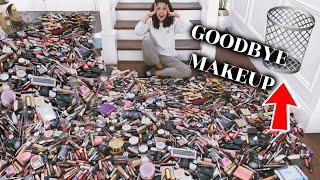 GETTING RID OF HALF OF MY MAKEUP COLLECTION | EXTREME CLEAN OUT 2020