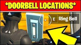 RING THE DOORBELL OF A HOUSE WITH AN OPPONENT INSIDE LOCATIONS (Fortnite CHALLENGES)