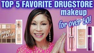 TOP 5 FAVORITE DRUGSTORE MAKEUP FOR OVER 50