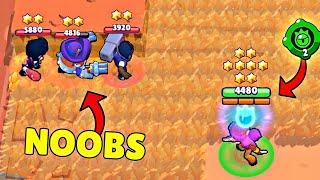 0 IQ *NOOBS* vs 300 IQ TARA *GADGET* ! Brawl Stars Funny & WTF Moments #19