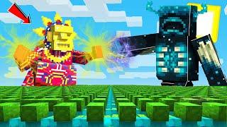 Warden vs 30 Most Powerful Mobs in Minecraft...