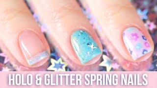 Easy HOLO and GLITTER Spring Nail Art Designs Compilation || KELLI MARISSA