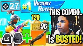 UNKNOWN Drops 27 KILLS using MOST BUSTED Combo w/ CONTROLLER! (Fortnite)