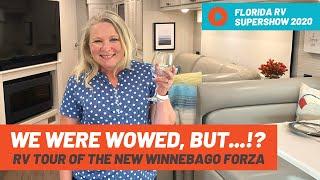 WOWED BY THE NEW WINNEBAGO FORZA... BUT... !? CLASS A RV TOUR | 2020 Florida RV Supershow