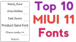 Top 10 MIUI 11 Fonts | How to install Thirt Party Font in MIUI 11 | Colorful Font in MIUI 11