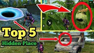 Top 5 Hidden Place Under Water in Free Fire [ Part-5 ] | Garena Free Fire | by The Bong Ninja