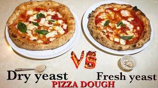 PIZZA DOUGH 2 Best ways FRESH Yeast vs DRY Yeast / Lievito Secco vs Lievito Fresco