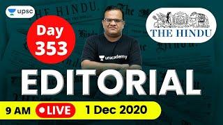 UPSC CSE 2020 | The Hindu Editorial Analysis for IAS Preparation by Ashirwad Sir | 1 December 2020