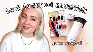 Top 10 Back to School MUST HAVES (From a Lawyer!) *these will help you survive*