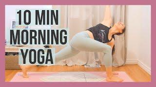 10 min Morning Yoga Stretch for Beginners - Energy Boost Yoga