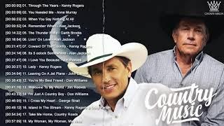 Alan Jackson, Don Williams, Garth Brooks, Jim Reeves, Kenny Rogers - Top Country Music Of All Time