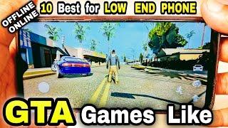 Top 10 Best GTA Games for Android & iOS for LOW END Phone Huge OPEN WORLD GTA Games for Android iOS