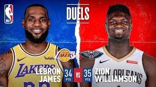 Lebron & Zion Duel In NOLA