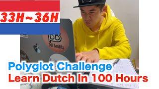 【33~36h】【Recited Dutch King's Speech】 Polyglot Learns Dutch In 100 Hours | 10ヶ国語話者がオランダ語を100時間勉強してみた