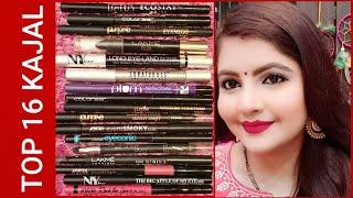 TOP 16 affordable black kajal in india | RARA | kajal for beginners |