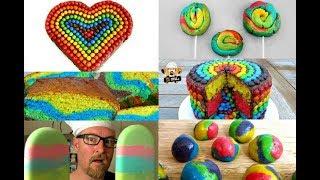 TOP 10 AMAZING HOMEMADE RAINBOW RECIPES FOR KIDS CAKES ICE CREAM JELLO BUBBLE GUM