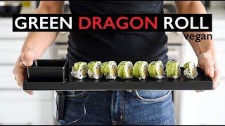 EASY VEGAN SUSHI RECIPE | HOW TO MAKE GREEN DRAGON ROLL