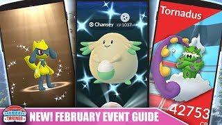 IT'S ON! FEBRUARY EVENT PREP TIPS - SHINY RIOLU, SHINY CHANSEY, TORNADUS, FRIENDS FEST | POKÉMON GO