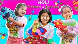 Pretend Play Holi Pichkari, Balloons, Color & Gadgets | ToyStars