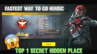 Top 1 Hidden Place - How To Push Rank in Free Fire - Top Hinding Place in Bermuda Map