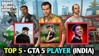 GTA 5 : TOP 5 PLAYER IN INDIA || TECHNO GAMERZ , AK TECHNICAL POINT , TECHNICAL GUYS GAMING