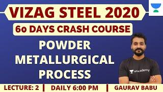 L2: Powder Metallurgical Process | 60 Days Crash Course for VIZAG Steel 2020 Exam (ME)