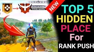 New Top 5 Hidden Place For Rank Push in Free Fire || Secret Hidding Place
