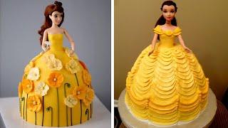 Top 10 Beautiful Princess Cake Decorating for Birthday | Simple Barbie Doll Cake Decoration Tutorial