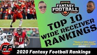 Early Top 10 Fantasy Football Wide Receiver (WR) Rankings 2020