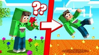 EAT FLOWER = RANDOM EFFECT In MINECRAFT! (Troll Mod)