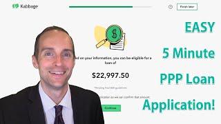 5 Minute PPP Loan Application for $22,997 at 1% with Kabbage — SBA Paycheck Protection Program!