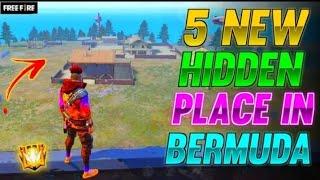 TOP 5 NEW HIDDEN PLACE IN FREE FIRE BERMUDA 2021 | NEW HIDDEN TRICKS IN FREE FIRE - GARENA FREE FIRE