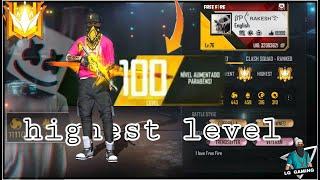 Top 10 highest level players of garena free fire number 1 IDs