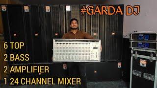 BHARAT KING BEST DJ SYSTEM GARDA DJ PRICE-199000 6 TOP 2 BASS TRIPLE 15 INCH TOP 1200+1200 WATT BASS