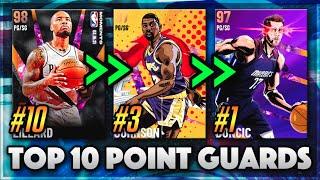 TOP 10 POINT GUARDS IN NBA 2K21 MyTEAM!!