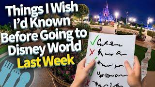 10 Things I Wish I'd Known Before Going to Disney World Last Week!