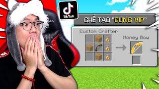 THỬ NGHIỆM CHẾ TẠO CUNG SIÊU VIP TRONG MINECRAFT *TOP 10 CUNG HACK GAME*