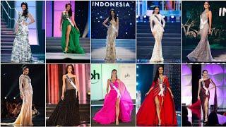 Top 10 of decade miss universe indonesia evening gown preliminary competition