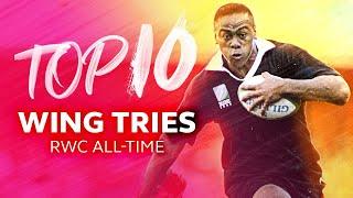 Top 10 Wing Tries in Rugby World Cup History | Lomu, Savea, Robinson & More