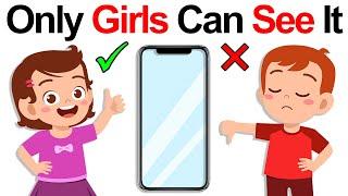 Only Girls Can See Something In The Phone..